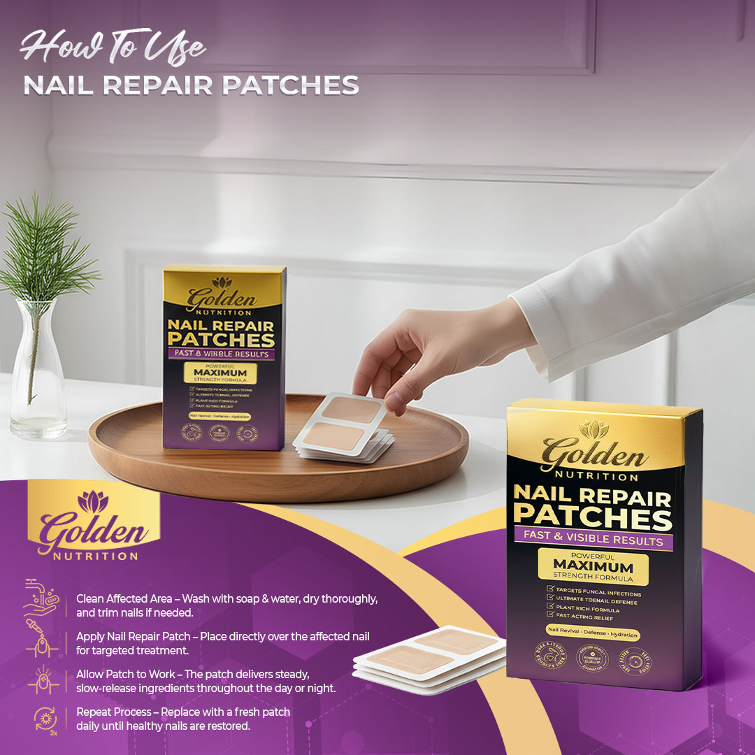 Golden Nutrition® Powerful Maximum Strength Nail Repair Patches