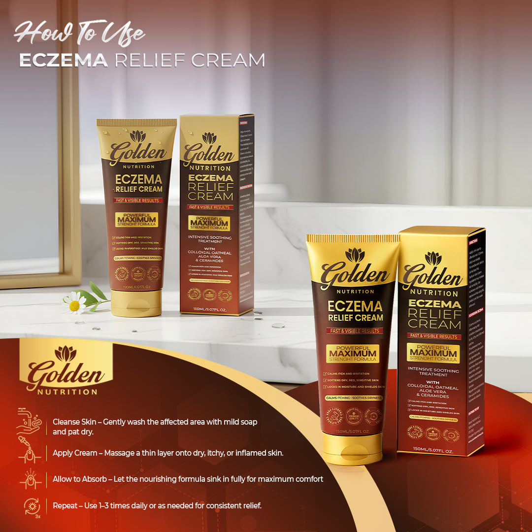 Golden Nutrition® Powerful Maximum Strength Eczema Relief Cream