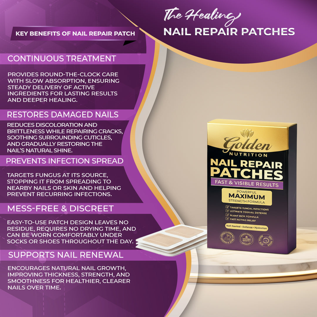 Golden Nutrition® Powerful Maximum Strength Nail Repair Patches