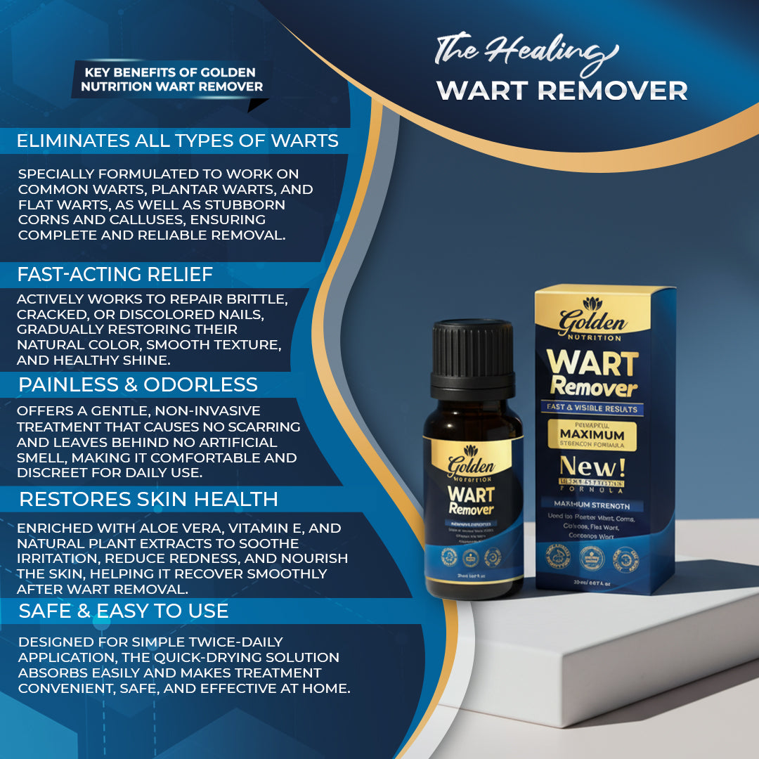 Golden Nutrition Wart Remover – Maximum Strength Formula (20ml)
