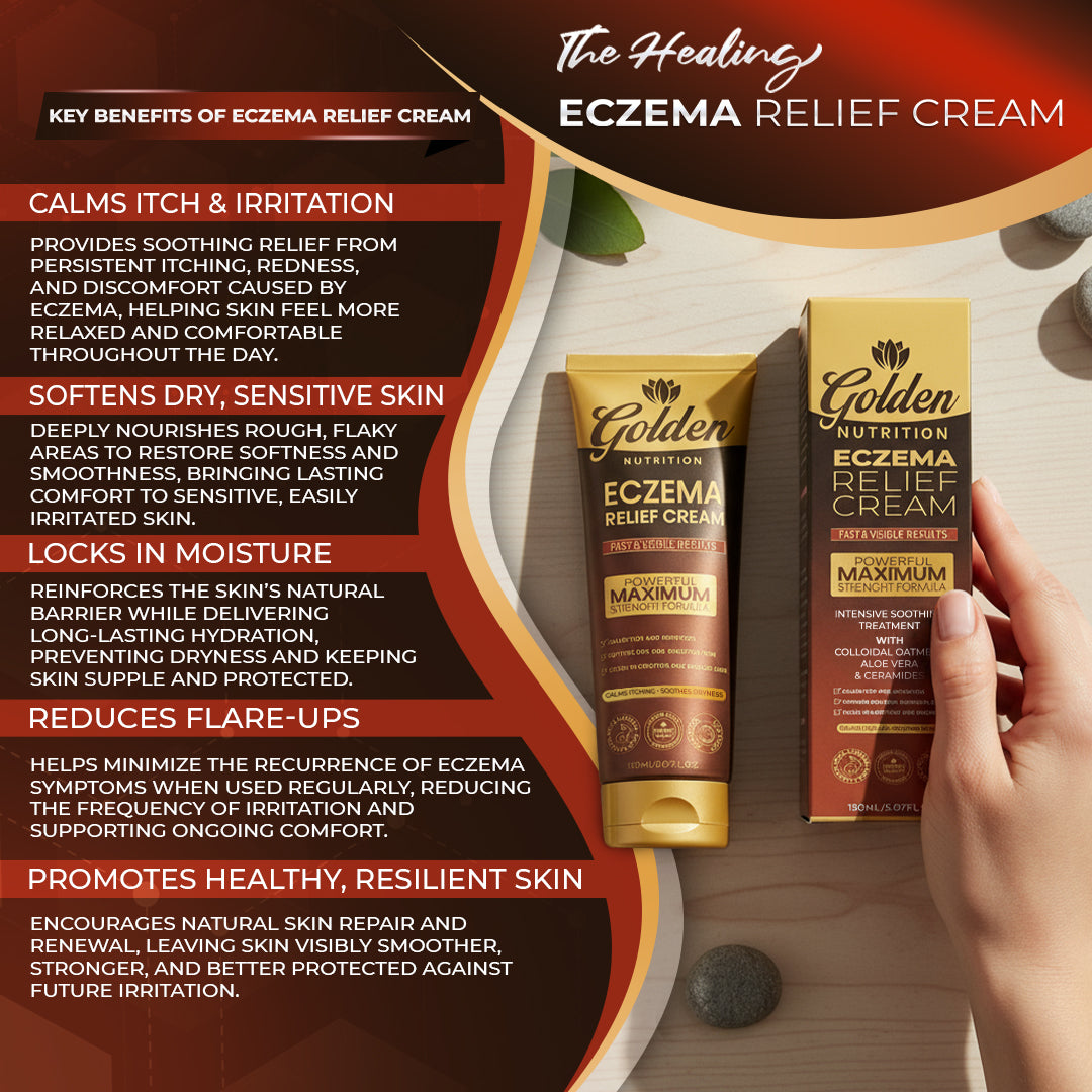 Golden Nutrition® Powerful Maximum Strength Eczema Relief Cream