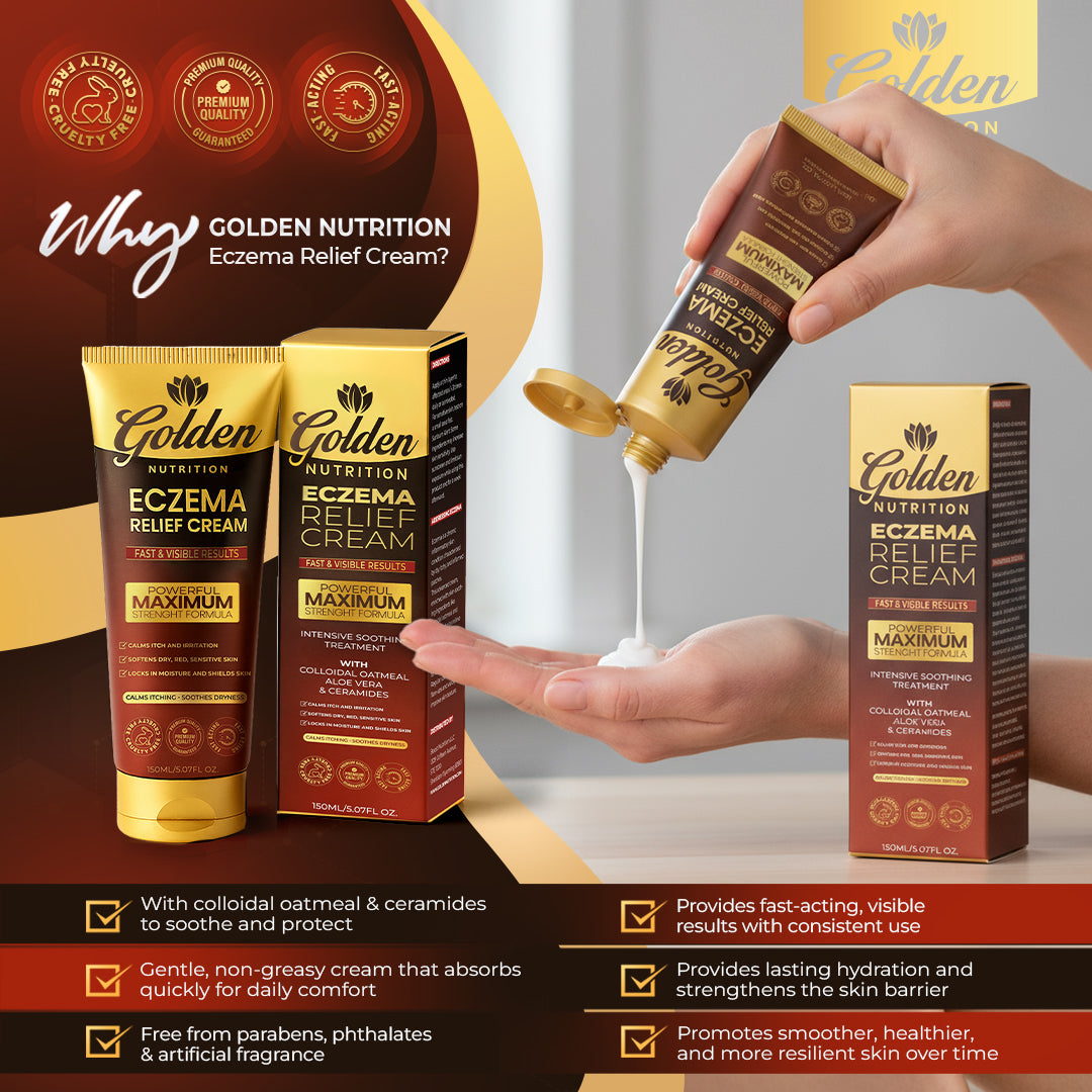 Golden Nutrition® Powerful Maximum Strength Eczema Relief Cream
