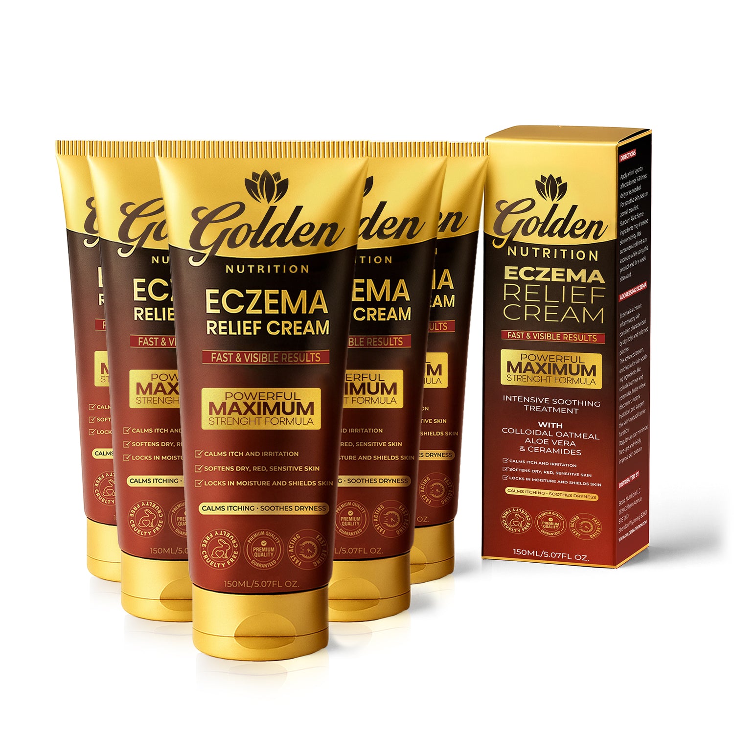 Golden Nutrition® Powerful Maximum Strength Eczema Relief Cream