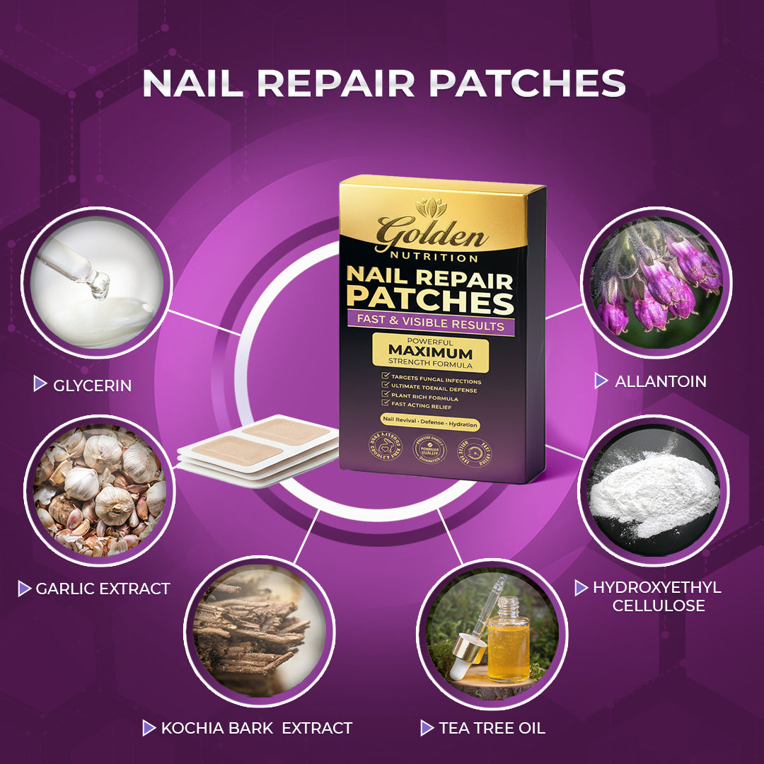 Golden Nutrition® Powerful Maximum Strength Nail Repair Patches