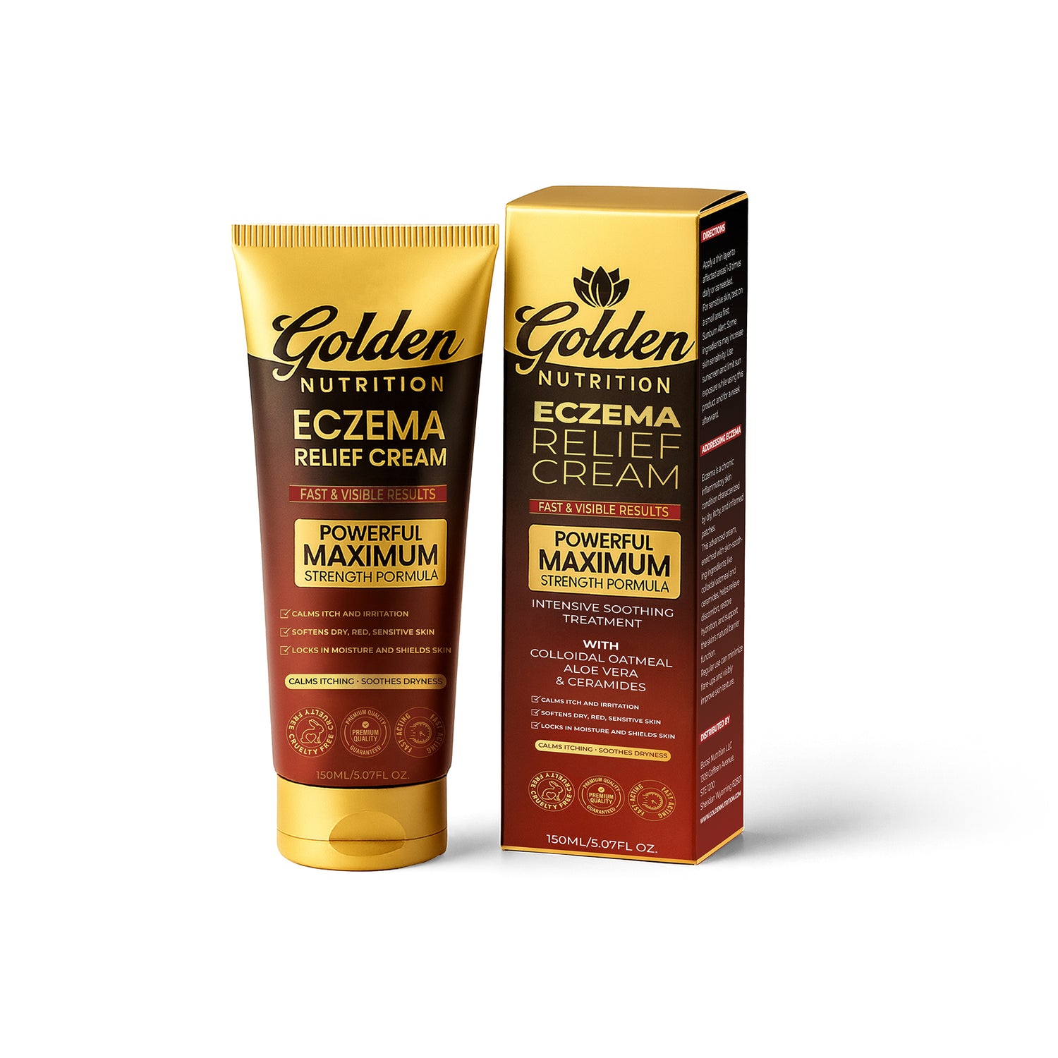 Golden Nutrition® Powerful Maximum Strength Eczema Relief Cream