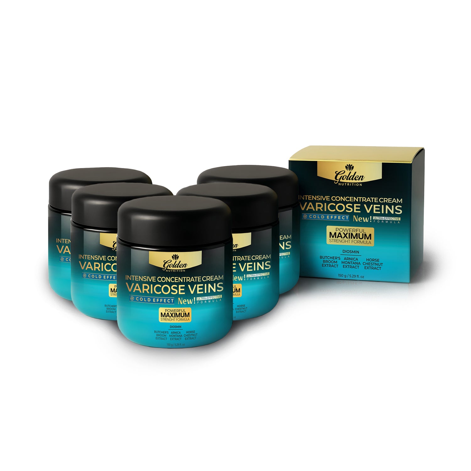 Golden Nutrition Varicose Veins Maximum Strength Cream – Cold Effect