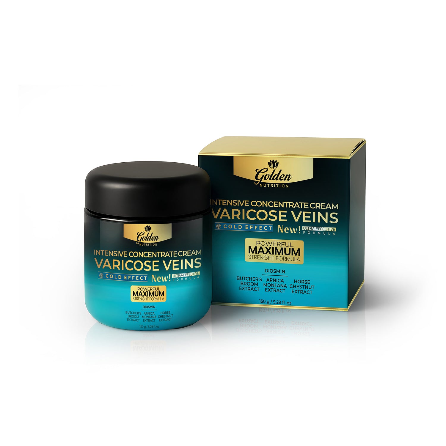 Golden Nutrition Varicose Veins Maximum Strength Cream – Cold Effect