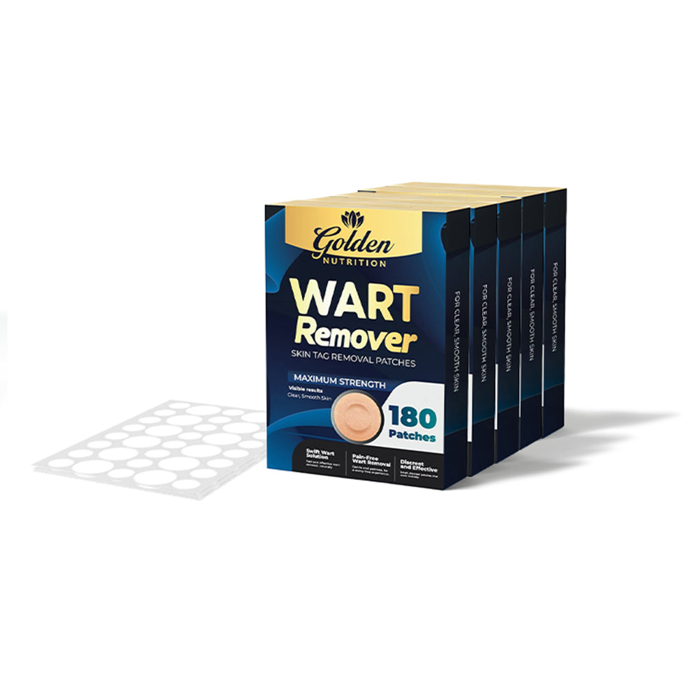 Golden Nutrition Maximum Strength Wart Remover Skin Tag Patches